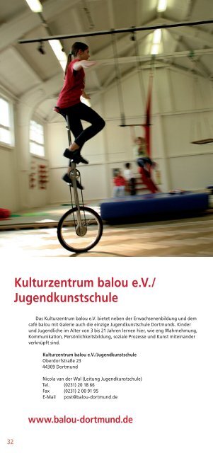 Kulturelle Angebote für Kinder und Jugendliche in ... - Stadt Dortmund