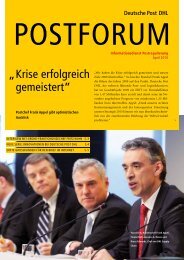 Krise erfolgreich gemeistert” „ - Deutsche Post DHL