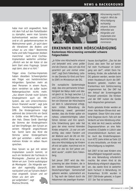 Infoblatt 1/2009, Nr. 52 - Dienststelle für Personen mit Behinderung