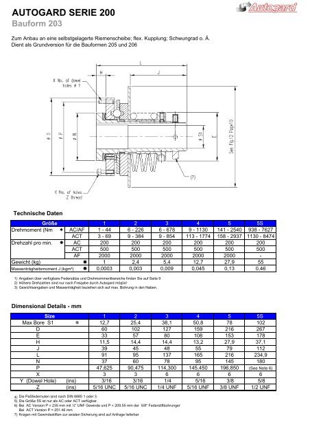 Serie 200 Katalog Excel-deutsch - Autogard Kupplungen Gmbh