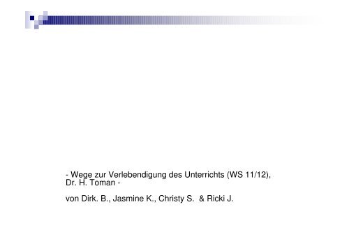 Mediensoziologie/- sozialisation - Dr. Hans Toman