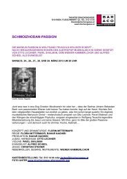 SCHMOIZHODAN-PASSION - Theater Drachengasse