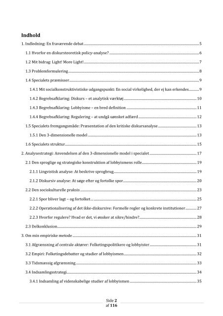 Lobbyismen – et apolitisk emne - Dr