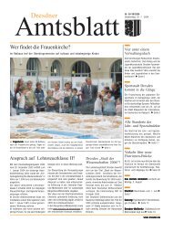 Satzung der Landeshauptstadt Dresden für den - Dresdner Amtsblatt