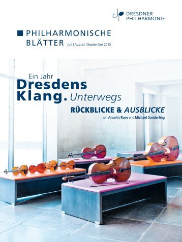 September 2013 (PDF 6,7 MB) - Dresdner Philharmonie