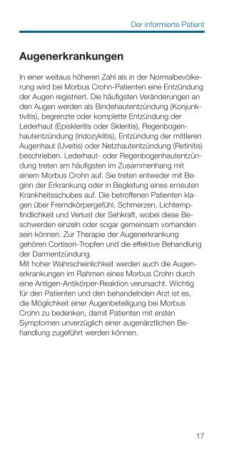 Begleiterkrankungen bei Morbus Crohn - Dr. Falk Pharma GmbH