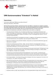 Hausordnung - DRK-Kreisverband Alsfeld e.V.