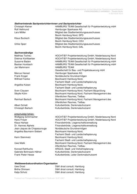 protokoll zur preisgerichtssitzung 2. stufe - D&K drost consult