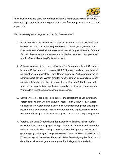 Schützenhäuser - Deutscher Schützenbund eV