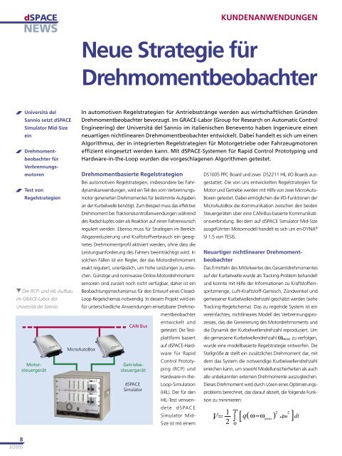 Automotive Simulation Models: Bestechend Offen - dSPACE