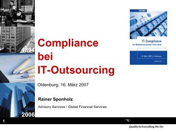 Compliance bei IT-Outsourcing - Deutsche Stiftung für Recht und ...