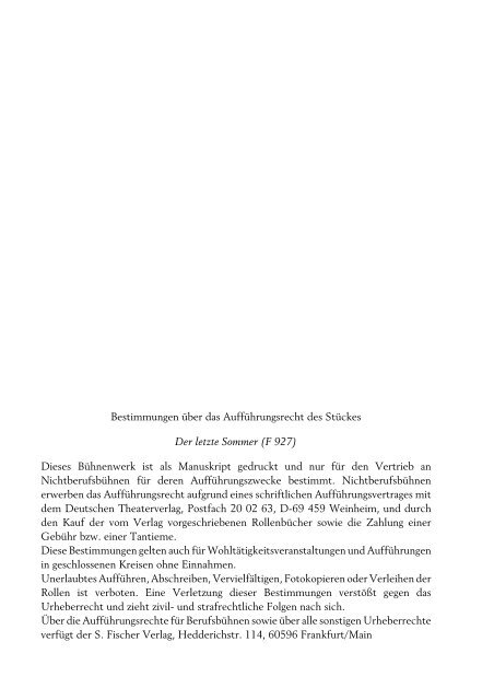 Leseprobe PDF - Deutscher Theater-Verlag