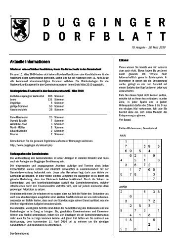 Dorfblatt 79 - Duggingen