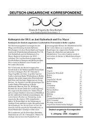 Ausgabe Nr. 23 (.pdf-Datei) - der Deutsch-Ungarischen Gesellschaft