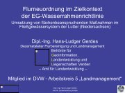 Flurneuordnung im Zielkontext der EG-Wasserrahmenrichtlinie
