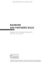 BAUMANN AND PARTNERS SICAV - DZ Privatbank