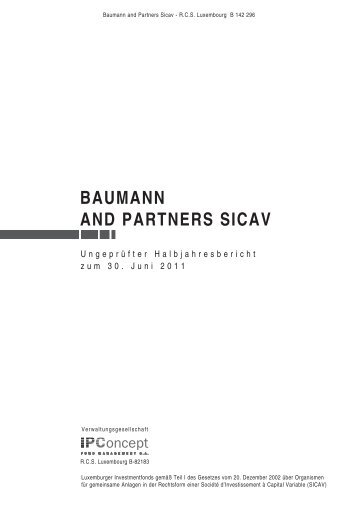 BAUMANN AND PARTNERS SICAV - DZ Privatbank