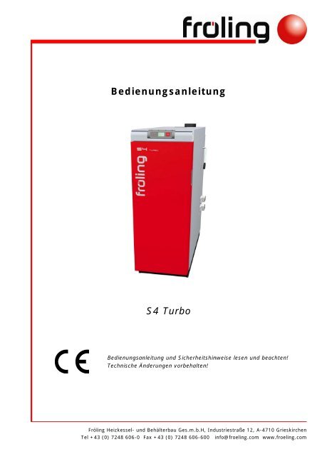 Bedienungsanleitung S4 Turbo