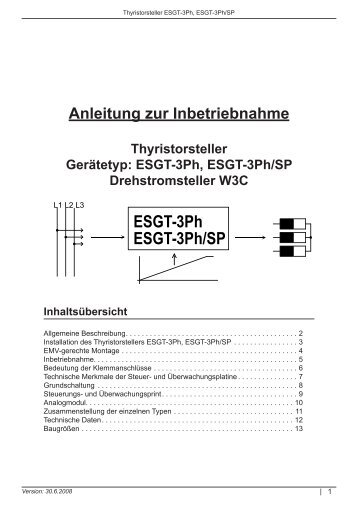 ESGT-3Ph ESGT-3Ph/SP - EAP electric GmbH