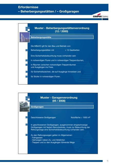 Übersicht Vorschriften von batteriegestützten ...