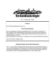 Verbandsanzeiger Teilbereich Ebenweiler Nr. 04-2009