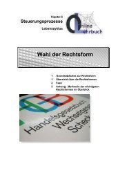 Wahl der Rechtsform