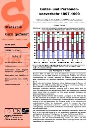 Güter- und Personenseeverkehr 1997-1999 - Statistisches ...