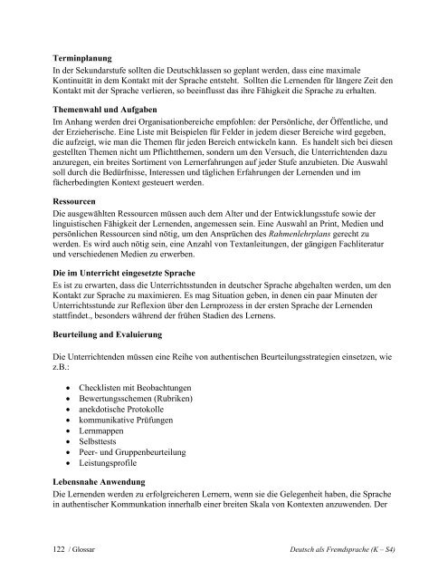 Kindergarten—Senior 4 Deutsch als Fremdsprache - Government of ...