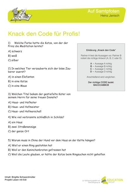 Knack Den Code Für Profis Quizfragen Zum Buch Pdf