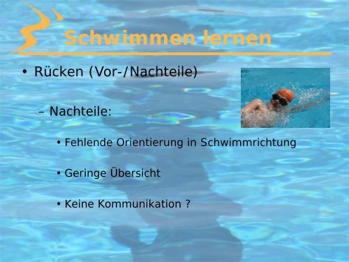 Methodischer Aufbau Schwimmen (Thomas Zehetmayer; 82 S; .pdf