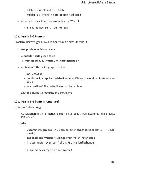 Algorithmen und Datenstrukturen Vorlesungsskript WS/SS 99-00