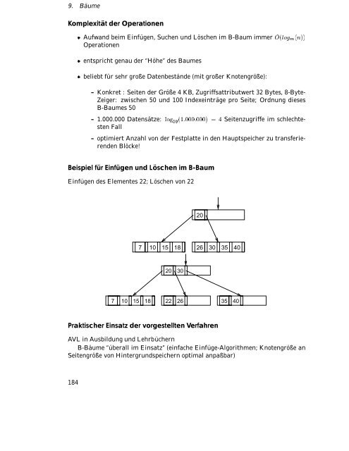 Algorithmen und Datenstrukturen Vorlesungsskript WS/SS 99-00