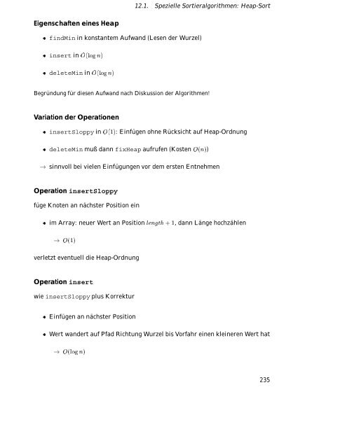 Algorithmen und Datenstrukturen Vorlesungsskript WS/SS 99-00