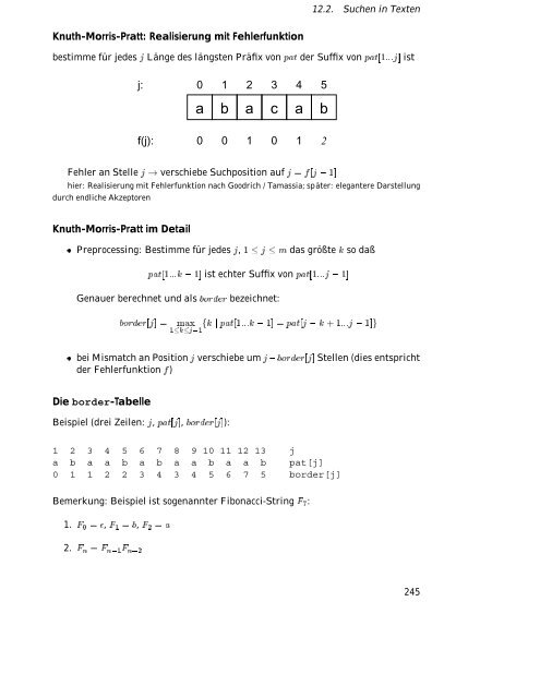 Algorithmen und Datenstrukturen Vorlesungsskript WS/SS 99-00