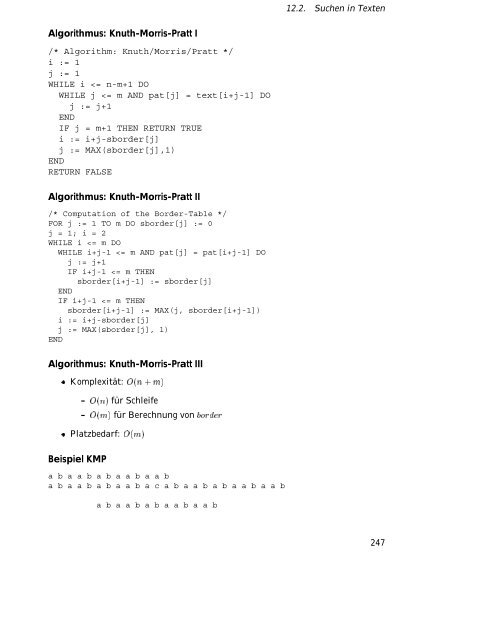 Algorithmen und Datenstrukturen Vorlesungsskript WS/SS 99-00