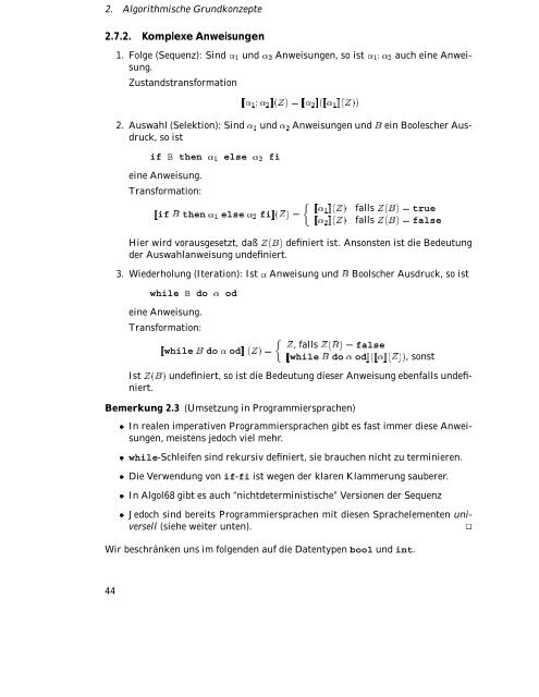 Algorithmen und Datenstrukturen Vorlesungsskript WS/SS 99-00