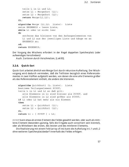 Algorithmen und Datenstrukturen Vorlesungsskript WS/SS 99-00