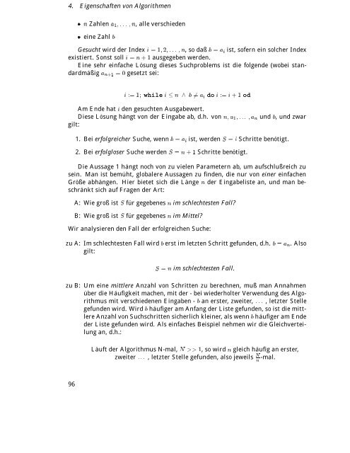 Algorithmen und Datenstrukturen Vorlesungsskript WS/SS 99-00