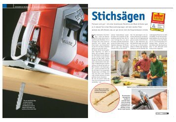 DAS HAT UNS GEFALLEN Sägen können alle - Selbst ist der Mann