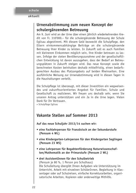 mitteilungen 5/13 - Gemeinde Eglisau