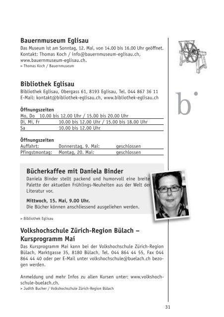 mitteilungen 5/13 - Gemeinde Eglisau