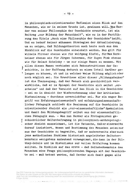 PDF-Datei: Pädagogische Anthropologie - Egon Schütz Archiv