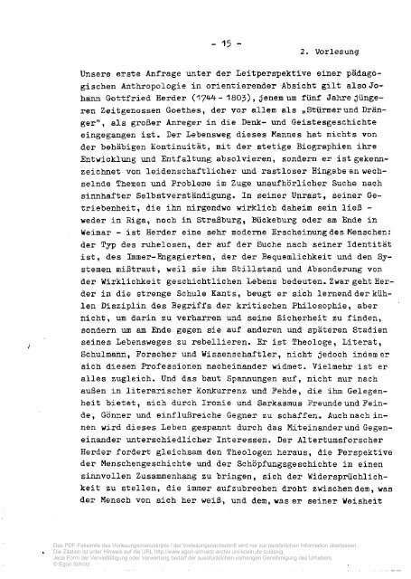 PDF-Datei: Pädagogische Anthropologie - Egon Schütz Archiv