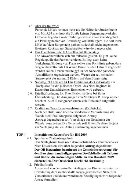 Protokollarchiv 15WP - Ehringshausen