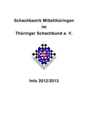 Ordnung des Schachbezirkes Mittelthüringen - Thüringer ...