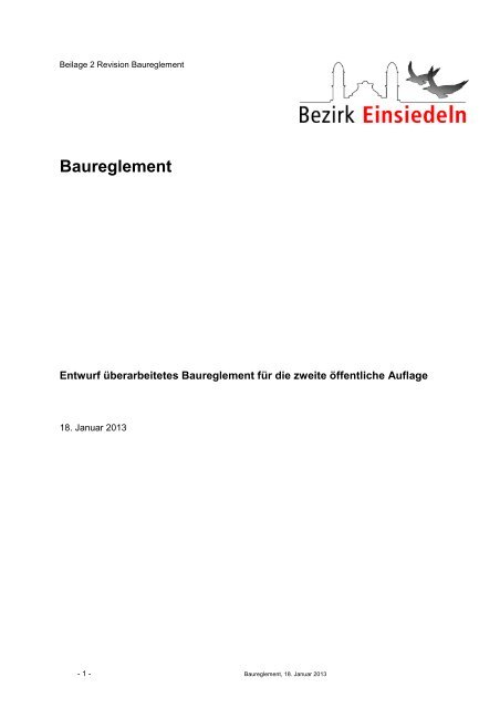 2 Neues Baureglement 13-01-18 - Bezirk Einsiedeln