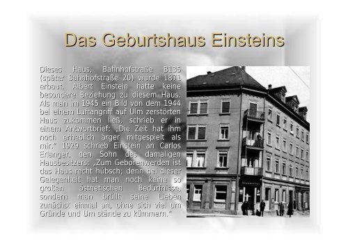 Präsentation „Albert Einstein“