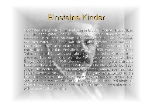 Präsentation „Albert Einstein“