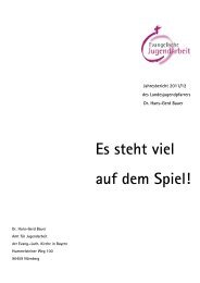 Jahresbericht 2011/2012 des Landesjugendpfarrers - Evangelische ...