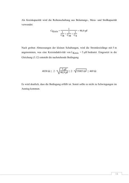 Planung und Aufbau eines 10-stufigen Miniatur-Marxgenerators